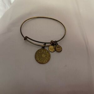 Gold Charm Bangle Bracelet